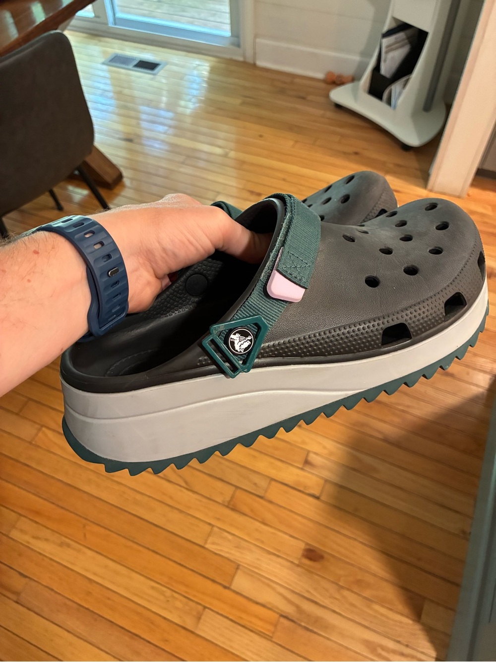 [CROCS] Classic Hiker Clog Multi Blue Men 10 Women 12 Unisex Shoe Ultra Light